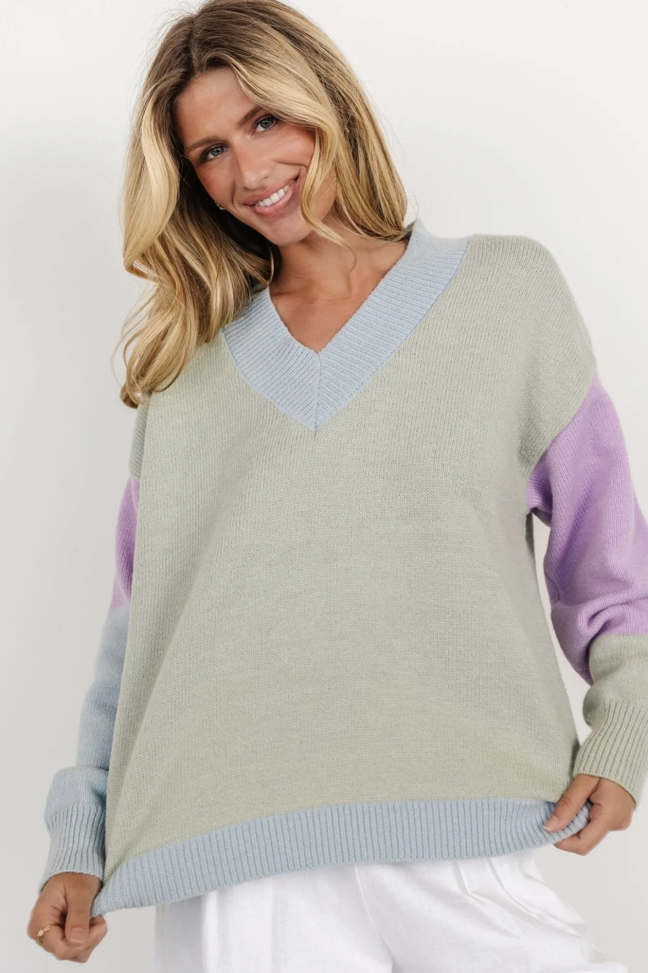 Baltic Born Varsity Color Block Sweater |