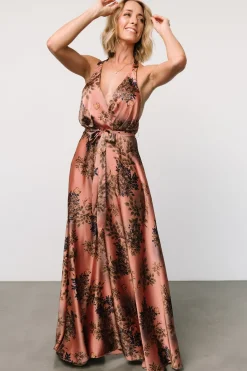 Baltic Born Vasto Halter Maxi Dress | Vintage Rose Print