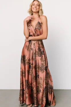 Baltic Born Vasto Halter Maxi Dress | Vintage Rose Print