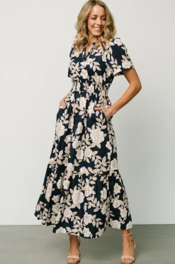 Baltic Born Vera Maxi Dress | Navy Floral