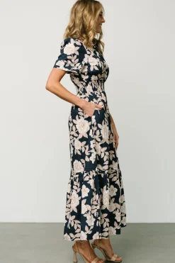 Baltic Born Vera Maxi Dress | Navy Floral