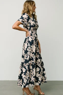 Baltic Born Vera Maxi Dress | Navy Floral
