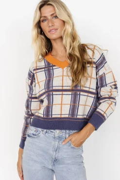 Baltic Born Verbier Sweater | Blue + Orange