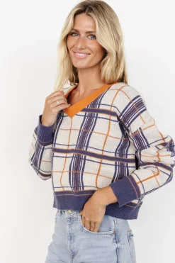 Baltic Born Verbier Sweater | Blue + Orange