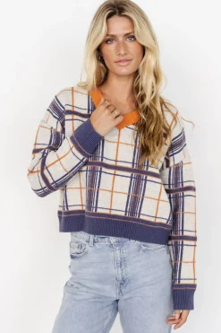 Baltic Born Verbier Sweater | Blue + Orange