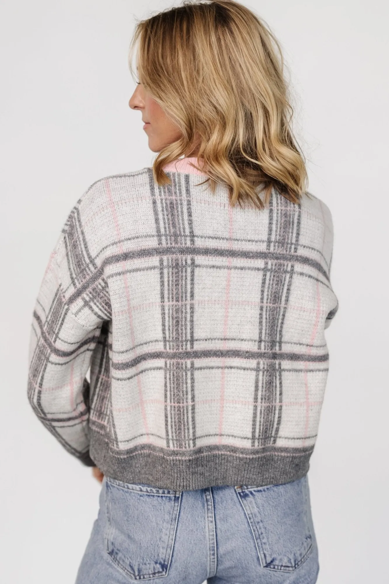 Baltic Born Verbier Sweater | Gray + Blush