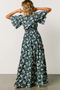 Baltic Born Verona Smocked Maxi Dress | Slate Floral