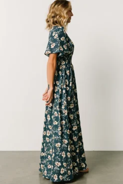 Baltic Born Verona Smocked Maxi Dress | Slate Floral
