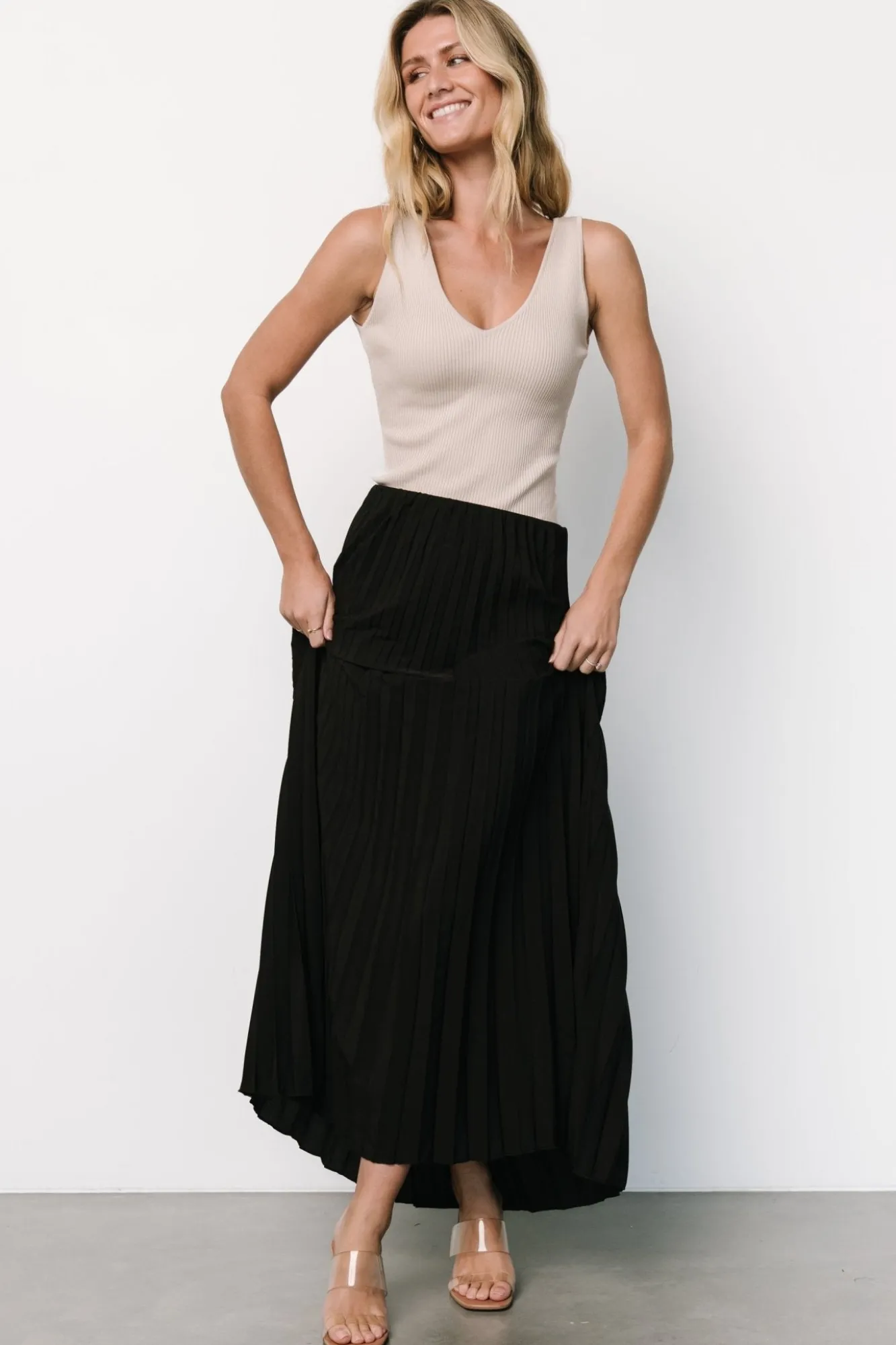 Baltic Born Vinny Pleated Maxi Skirt |