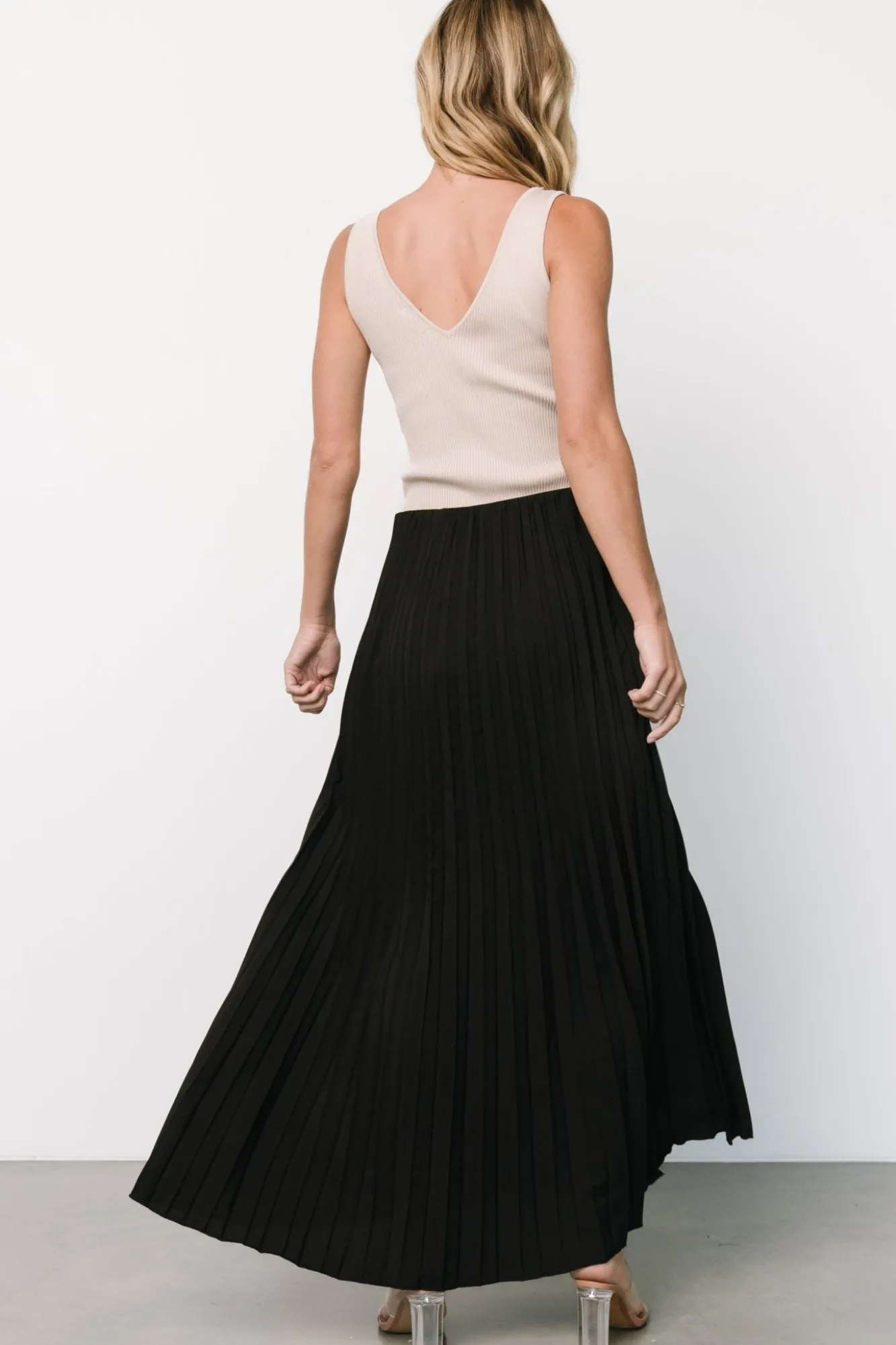 Baltic Born Vinny Pleated Maxi Skirt |