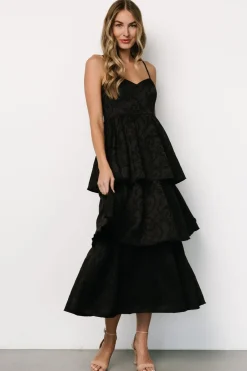 Baltic Born Violetta Embossed Tiered Dress |