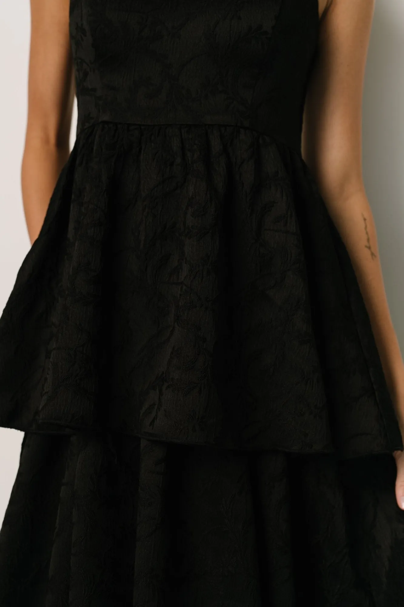 Baltic Born Violetta Embossed Tiered Dress |