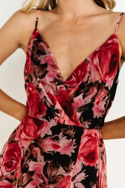 Baltic Born Vivienne Maxi Dress | Pink + Black Floral