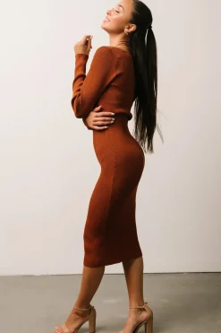 Baltic Born Waldorf Ribbed Midi Dress |