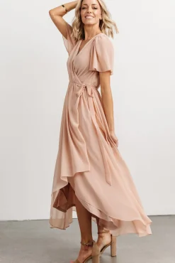 Baltic Born Waverly Wrap Dress | Dusty Blush
