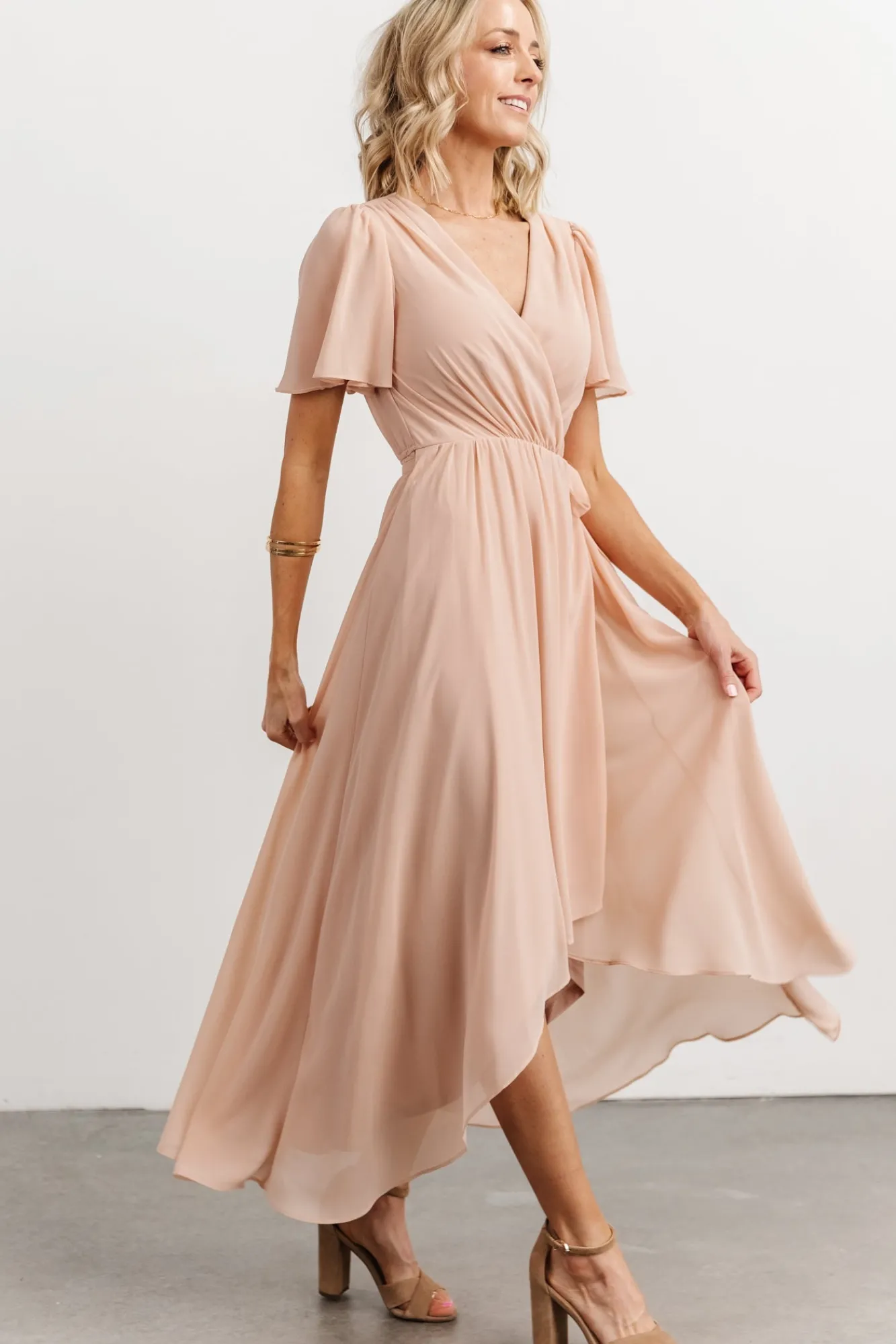 Baltic Born Waverly Wrap Dress | Dusty Blush