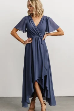 Baltic Born Waverly Wrap Dress | Slate Blue