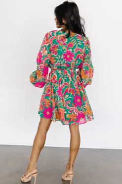 Baltic Born Wesley Mini Dress | Green Multi