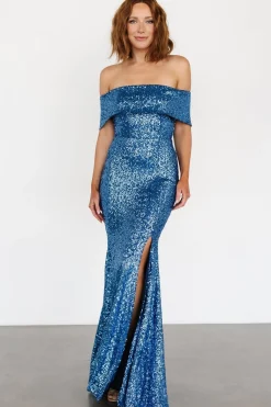 Baltic Born Yvonne Off Shoulder Sequin Gown |