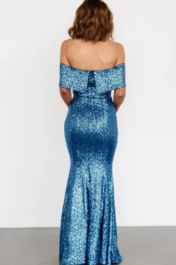 Baltic Born Yvonne Off Shoulder Sequin Gown |