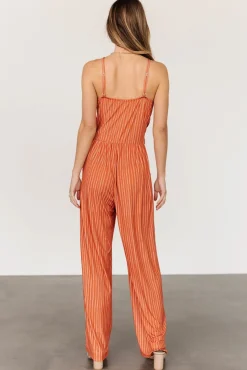 Baltic Born Zuri Tank Jumpsuit | Burnt Orange Stripe