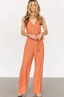 Baltic Born Zuri Tank Jumpsuit | Burnt Orange Stripe