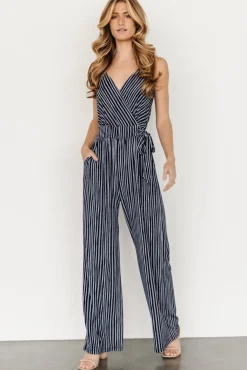 Baltic Born Zuri Tank Jumpsuit | Navy Stripe